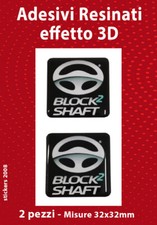 2 Adesivi 3D Resinati BLOCK