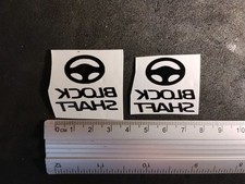 Set  2 Adesivi Vinile Nero