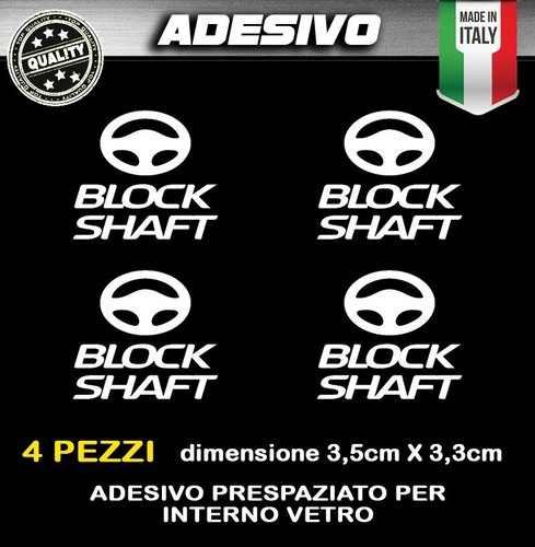 Adesivo block shaft 4 - -, pezzi