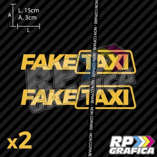 Adesivi fake taxi stickers - fake,
